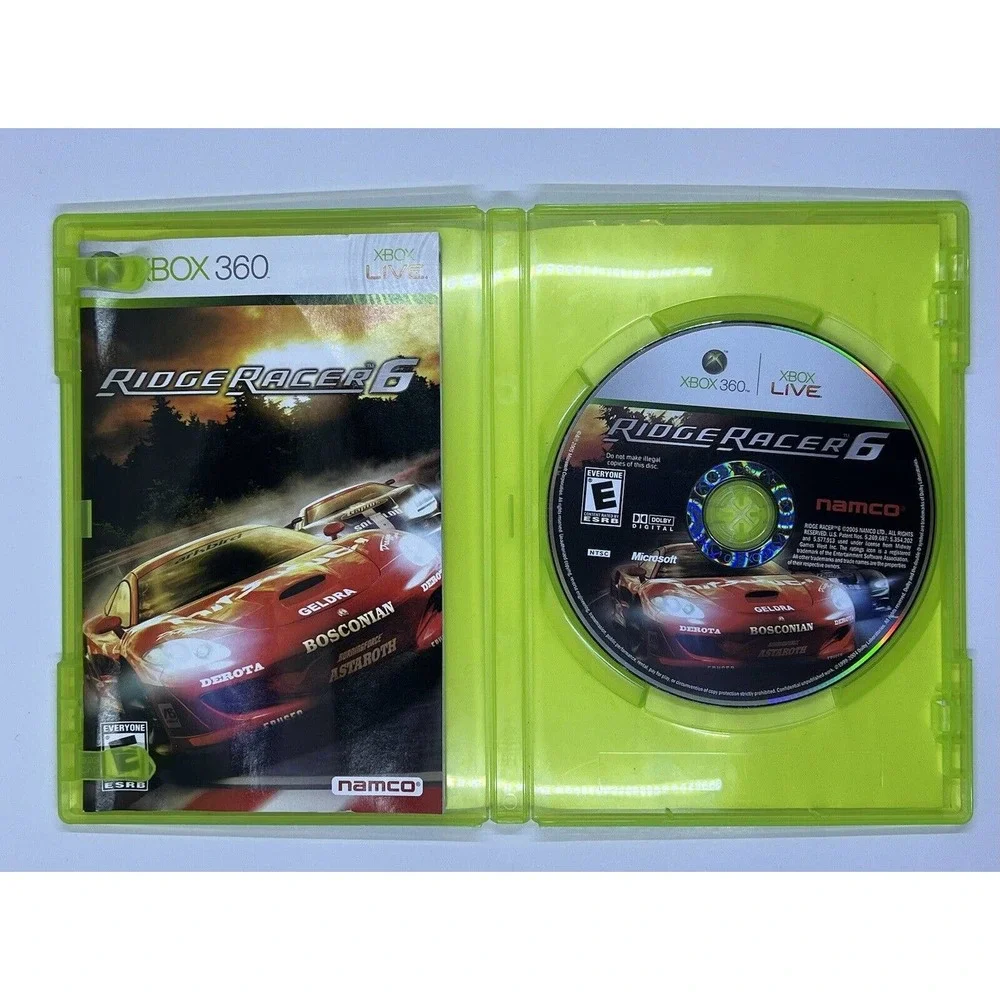 Xbox 360 Ridge Racer 6 Microsoft CIB Complete Tested